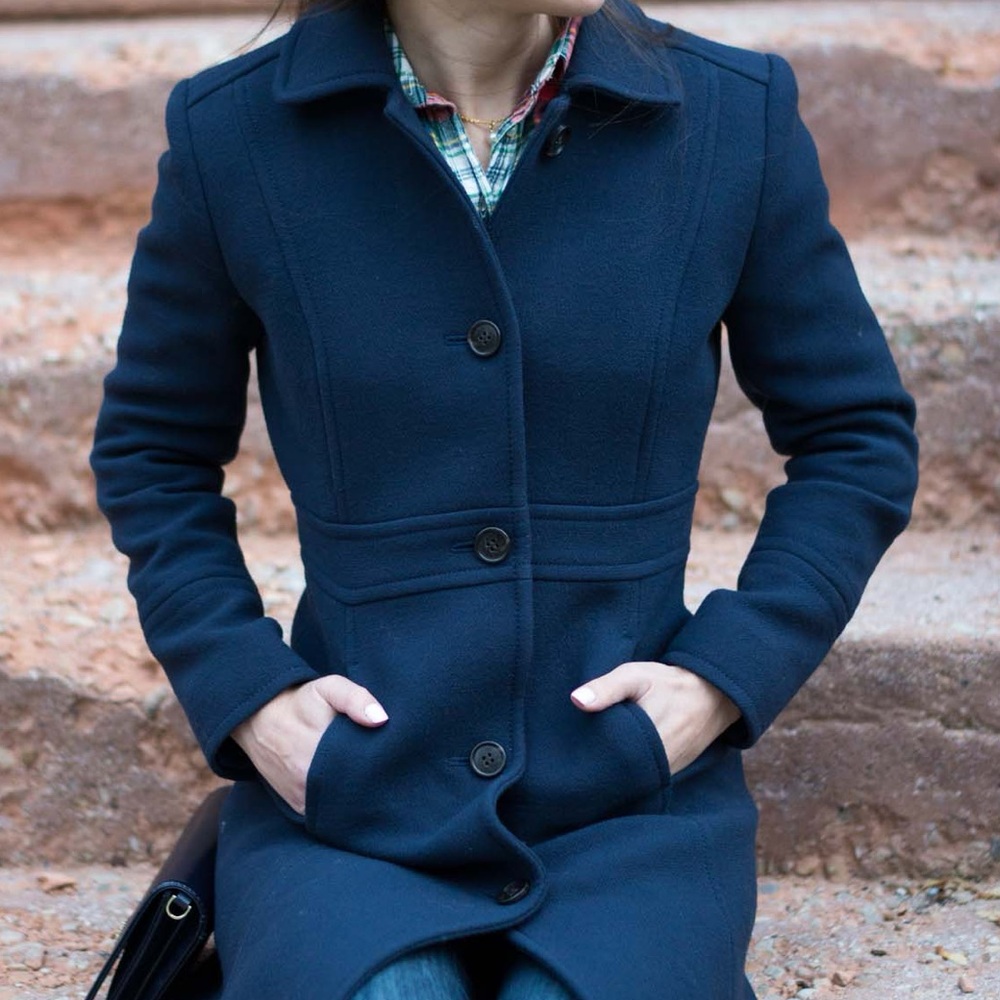 J. Crew Navy Blue Women's Coat
